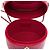 Chanel Roter CC Gesteppter Lack Vanity Case mit Kette - Ansicht 4