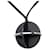 Collier pendentif Zodiac en cuir noir et laiton Hermès  - vue 3