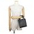Céline Borsa a mano cabas verticale in pelle Celine Mini Nero Bianco - vista 4