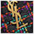Sac à bandoulière Yves Saint Laurent Saint Laurent Paris Lou Camera Tweed Noir Multicolore  - vue 9