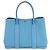Hermès Borsa Tote Hermes Garden Party PM Blu - vista 2