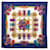 Hermès Hermes Carre 90 LES RUBANS DU CHEVAL Sciarpa Multicolore Blu navy