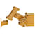 Hermès Hermes Click H PM Enamel Bracelet Red Golden  - view 5