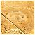 Timeless Broche redondo vintage Chanel Coco Mark Dorado - vista 3