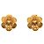 Orecchini clip Chanel Coco Mark Vintage Argento D'oro - vista 2