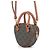 Céline Borsa a mano Celine Triomphe Heart in pelle Marrone - vista 2