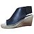 Céline Sandali con zeppa in pelle nera e suola espadrilles Nero