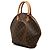 Borsa Louis Vuitton Monogram Ellipse MM Marrone - vista 2