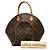 Borsa Louis Vuitton Monogram Ellipse MM Marrone - vista 9