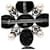 Spilla Chanel Coco Mark Nero Argento  - vista 3