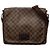 Borsa a tracolla Louis Vuitton Damier Brooklyn MM Marrone