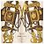 Hermès Hermes Carre 90 BRIDE de GALA Sciarpa cerimoniale Marrone Giallo - vista 3