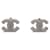 Orecchini Chanel Coco Mark Punching Argento  - vista 1