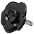 Anello Camellia Chanel Nero e Argento Metallo - vista 2