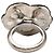 Anello Camellia Chanel Nero e Argento Metallo - vista 4