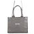 Borsa Tote Balenciaga in pelle e tela grigio scuro