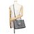 Borsa Tote Balenciaga in pelle e tela grigio scuro - vista 5