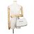 Sac cabas Balenciaga Navy Cabas XS Blanc - vue 4