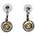 Timeless Orecchini a cerchio Coco Mark Vintage Chanel Argento D'oro