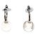Timeless Orecchini a cerchio Coco Mark Vintage Chanel Argento D'oro - vista 2