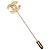 Timeless Spilla a forma di alfiliere Chanel Coco Mark D'oro