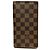 Louis Vuitton Porte Cartes Credit Damier Long Wallet Marrone