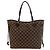 Borsa tote Louis Vuitton Neverfull Damier Marrone