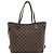 Borsa tote Louis Vuitton Neverfull Damier Marrone - vista 4