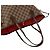 Borsa tote Louis Vuitton Neverfull Damier Marrone - vista 5