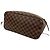 Borsa tote Louis Vuitton Neverfull Damier Marrone - vista 9