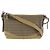 Bolso de hombro COACH en piel y lona Signature Mini Castaño Beige