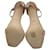 Yves Saint Laurent Sandales Amber à bride cheville Saint Laurent en cuir verni beige  - vue 15