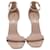 Yves Saint Laurent Sandales Amber à bride cheville Saint Laurent en cuir verni beige  - vue 3