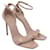 Yves Saint Laurent Sandales Amber à bride cheville Saint Laurent en cuir verni beige  - vue 5