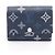 Louis Vuitton Victor Wallet Monogram Shadow Tri Fold Wallet Blue