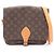 Louis Vuitton Monogram Coated Canvas Schultertasche Braun