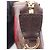 Borsa Louis Vuitton Mini Pochette Accessoires Damier Ebene Marrone - vista 4