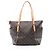 Bolsa Tote Louis Vuitton Totally em lona revestida Monogram Marrom