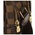 Borsa a tracolla Louis Vuitton Damier Marrone - vista 5