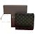 Céline Celine Macadam Canvas Leder Bifold Wallet Braun