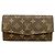 Louis Vuitton Pochette Porte Monnaie Credit Monogram Long Wallet Brown