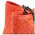Borsa in agnello Bottega Veneta Rosso - vista 4