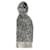Loewe Sciarpa Anagram Checkboard Grigio  - vista 1