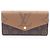 Portafoglio lungo Louis Vuitton Portefeuille Sarah Monogram Giant Reverse Marrone