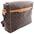 Borsa a Spalla Louis Vuitton Abbesses Monogram Marrone - vista 9