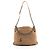 Gabrielle Borsa Hobo Chanel in pelle di vitello con cuciture e doppia zip Marrone