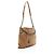 Gabrielle Borsa Hobo Chanel in pelle di vitello con cuciture e doppia zip Marrone - vista 2