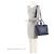 Burberry Embossed Leather Check Dewsbury Tote Blau - Ansicht 5