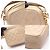 Bolso de hombro de cuero CHANEL Coco Mark Castaño Beige - vista 8