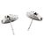 Orecchini Vivienne Westwood in argento Metallico - vista 3